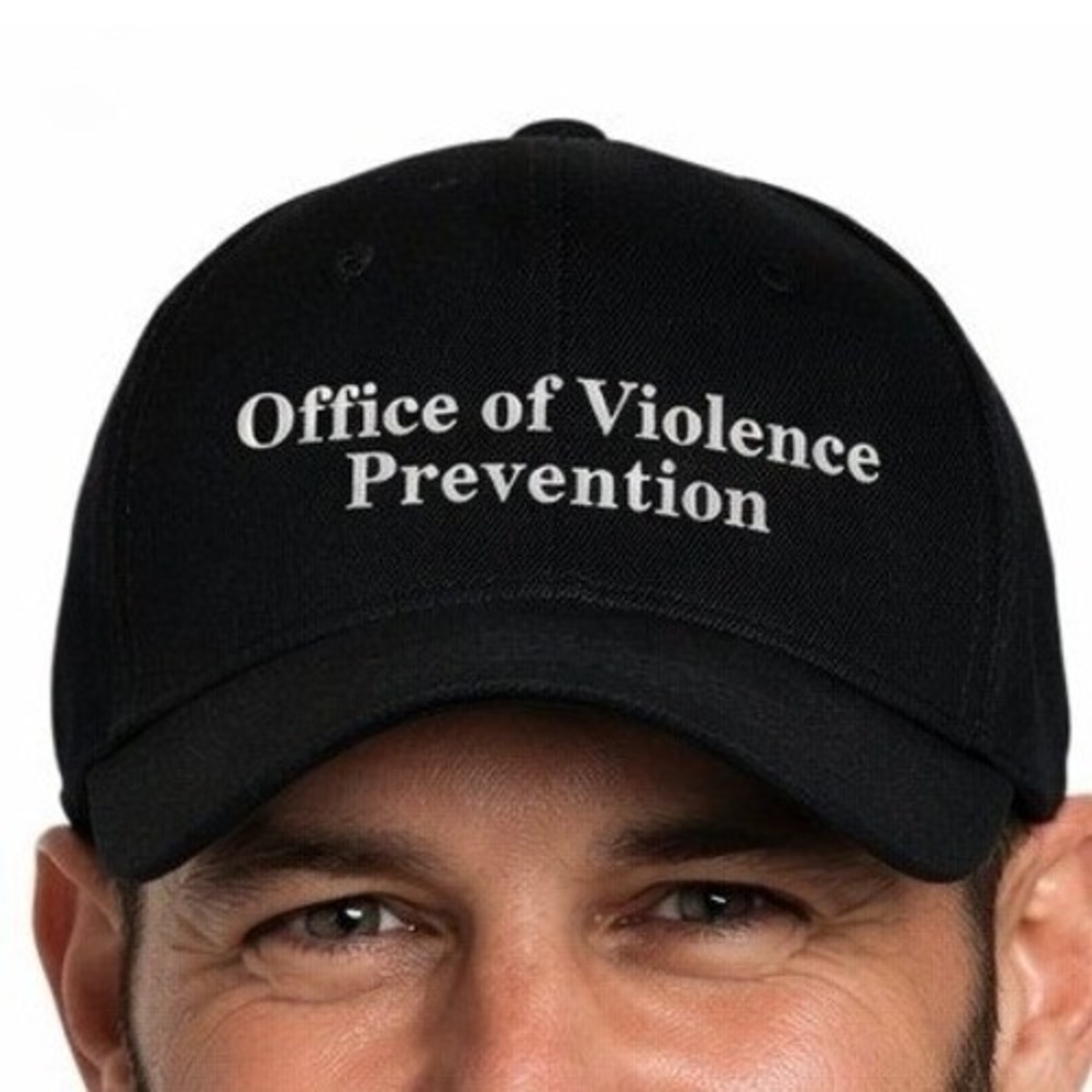 Port Authority Baseball Hat Office‎ of Violence Prevention Black Snapback